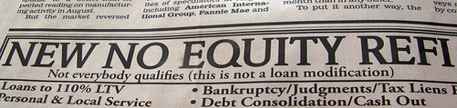 no equity refinance