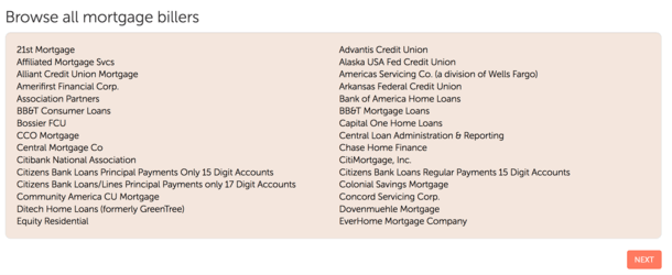 mortgage billers