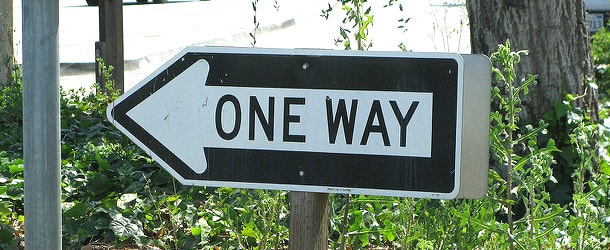 one way