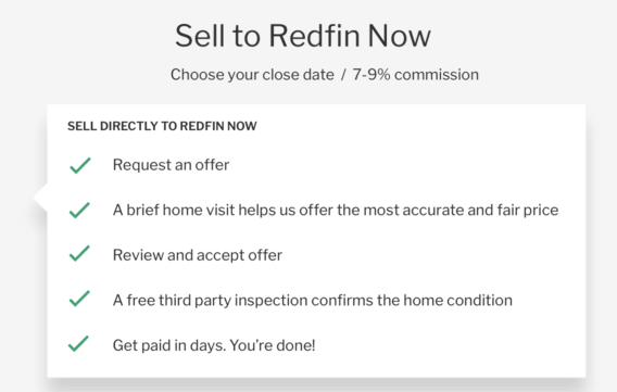 sell to Redfin Now