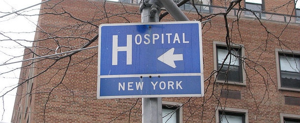 hospital sign