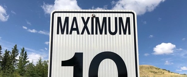 maximum sign