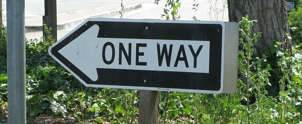 one way