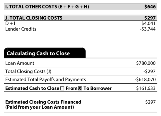 cash to borrower