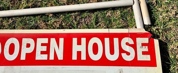 open house sign