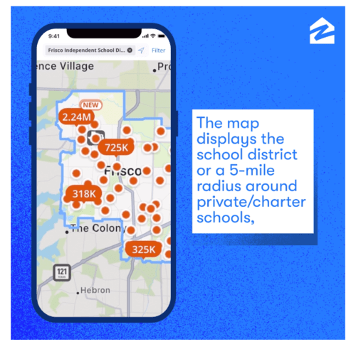 Zillow school search