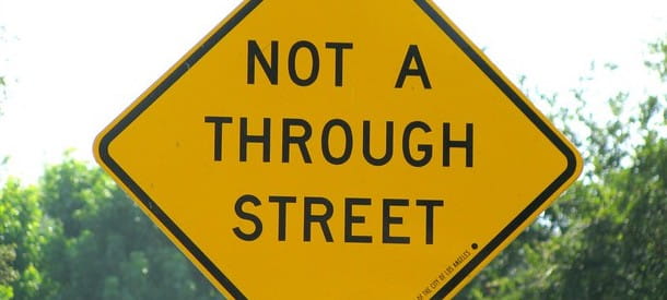 not a through street